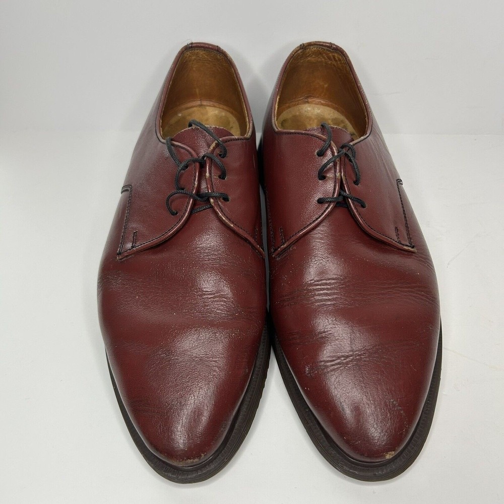 Dr Martens Steed Leather Oxford Shoes Women’s US 8 Oxblood MADE IN ENGLAND